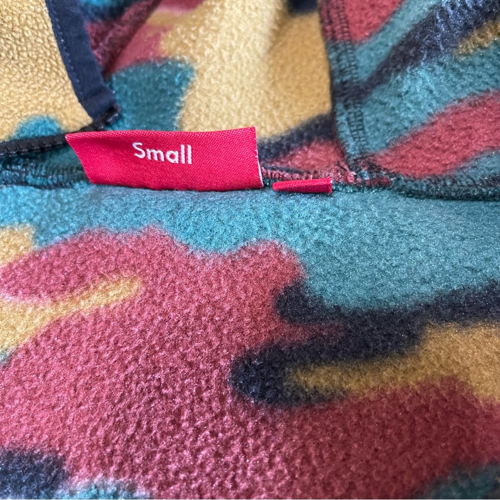 Supreme Polartec Fleece Camo Half Zip Hooded Sweatshirt - Picture 4 of 8
